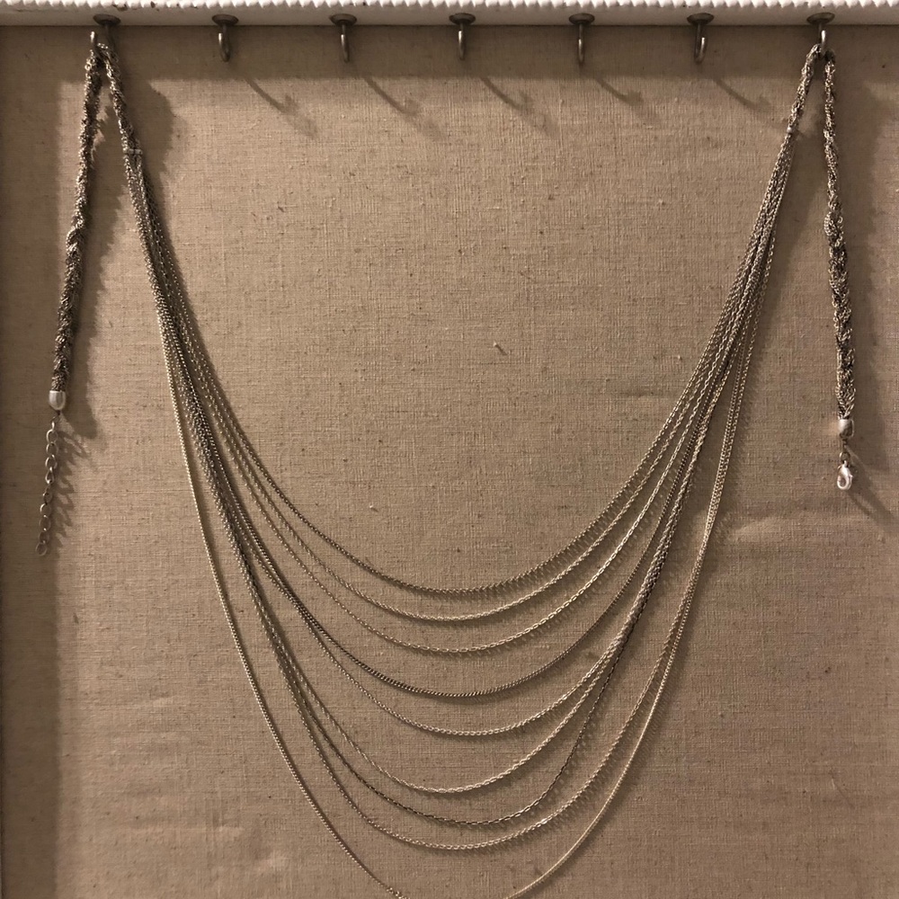 Stella & Dot Silver layer Necklace